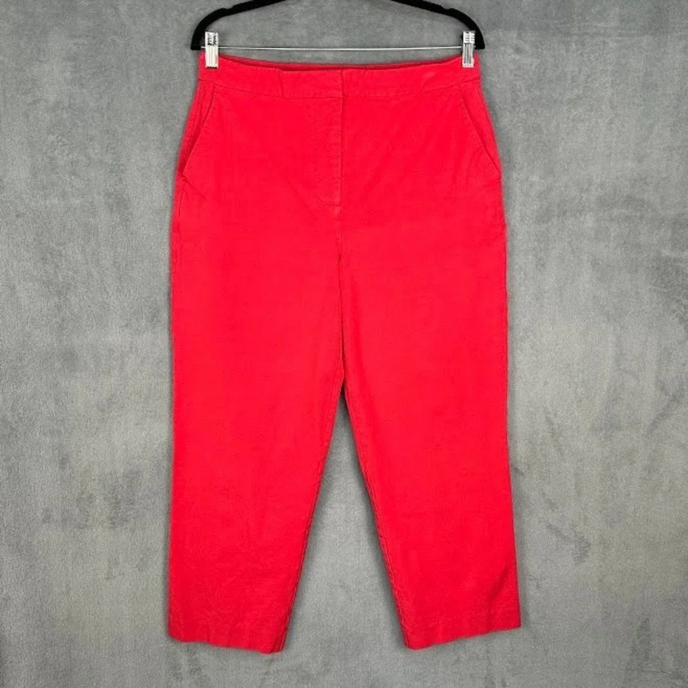 Boden Pants Womens 10R Pink Bi-stretch Tapered Ankle Trouser Stretch Career